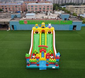T6-435 Inflatable Minion Slide Angry Birds Castle