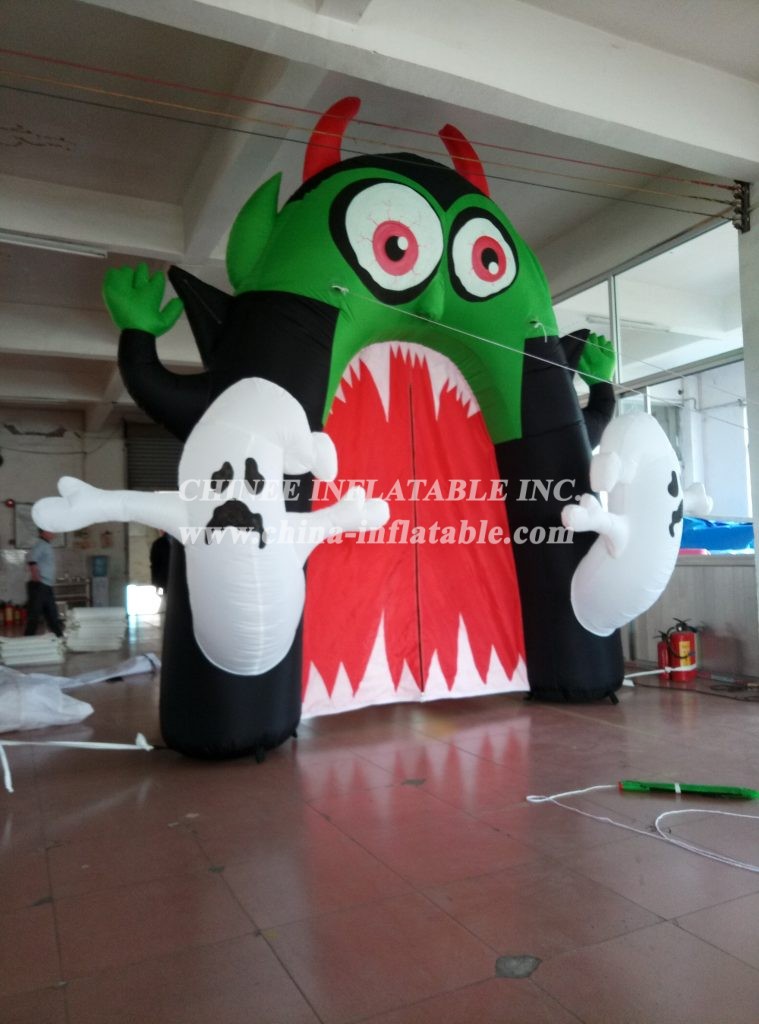 Arch2-039 Inflatable Giant Halloween Clown Arches