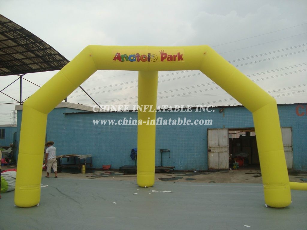 Arch2-041 Yellow Inflatable Arches