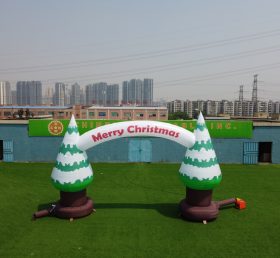 Arch2-034 Christmas Tree Shape Inflatable Arch Christmas Inflatable Decoration