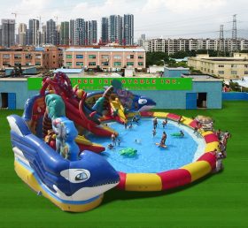 Pool2-727 Sea World Theme Pool Inflatable Park