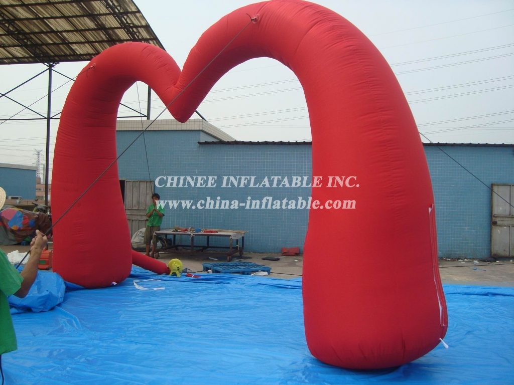 Arch1-240 Heart Shape Inflatable Arches