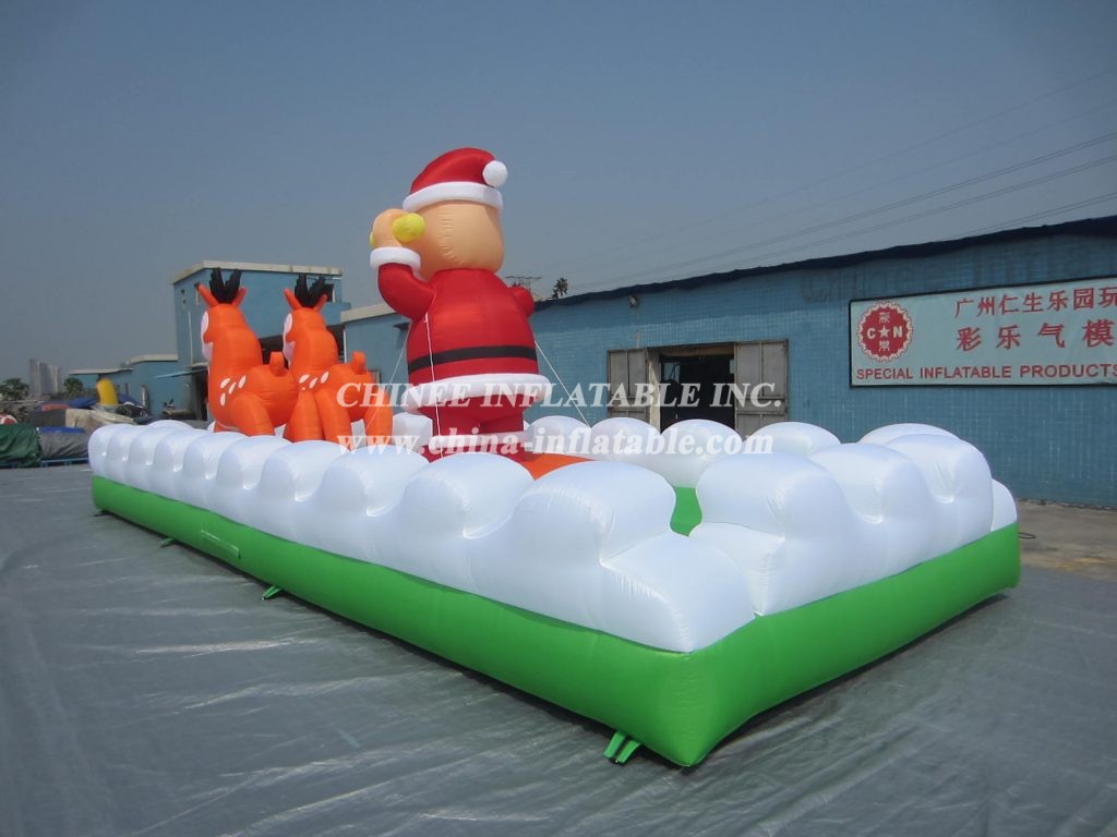 C1-142 Christmas Inflatables Santa Claus And Deer