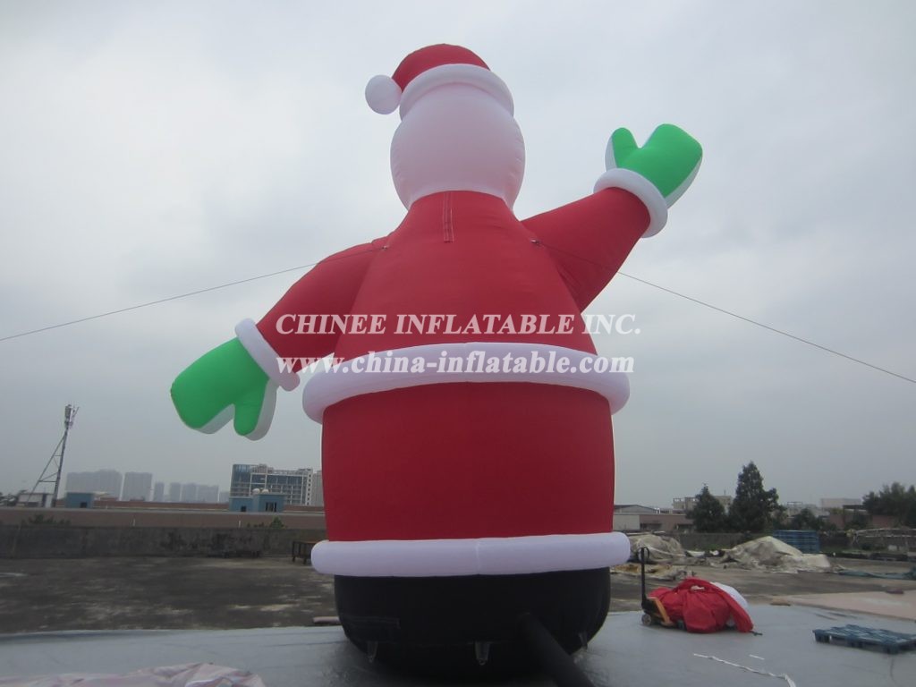 C1-115 8M Height Outdoor Giant Inflatable Christmas Santa Claus Decoration
