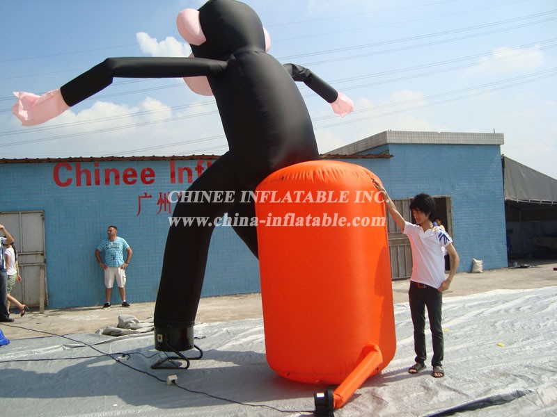 D2-110 Inflatable Monkey Air Sky Dancer For Advertising