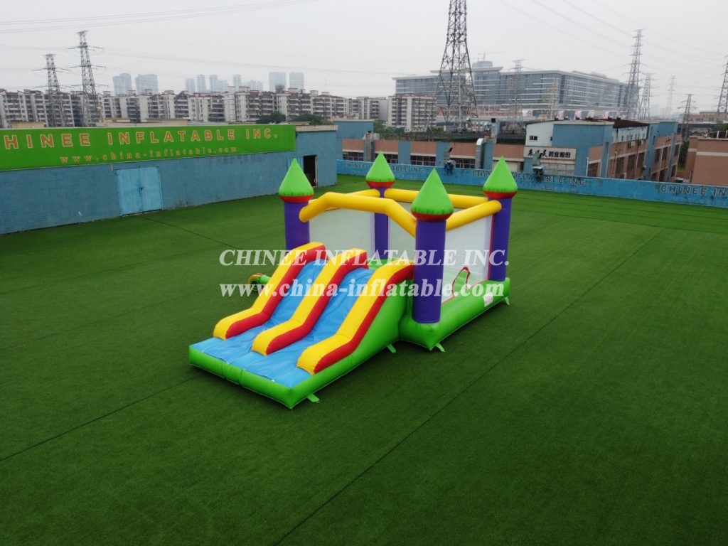 T2-1361 Classic Style Bouncy Castle With Slide For Kids Party Events