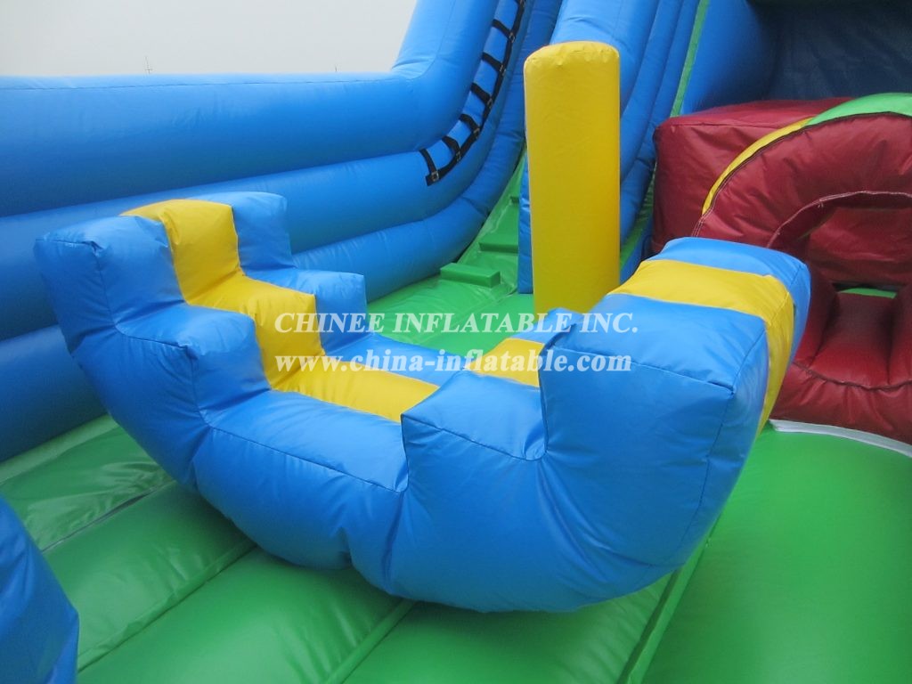 T8-2005 Jungle Themed Commercial Giant Inflatable Slide For Adult