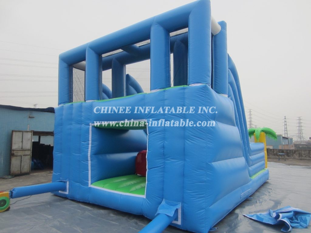 T8-2005 Jungle Themed Commercial Giant Inflatable Slide For Adult