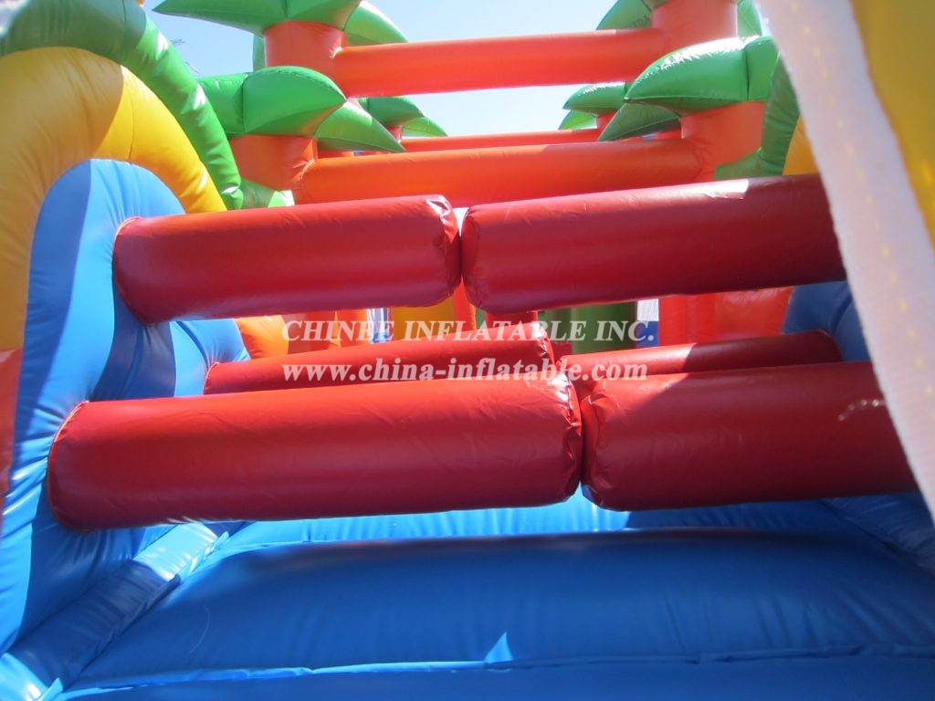 T7-1245 Jungle Theme Inflatable Obstacle Course