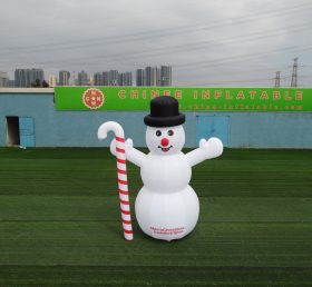 C1-154 Christmas Inflatable Snowman With The Candy Cane