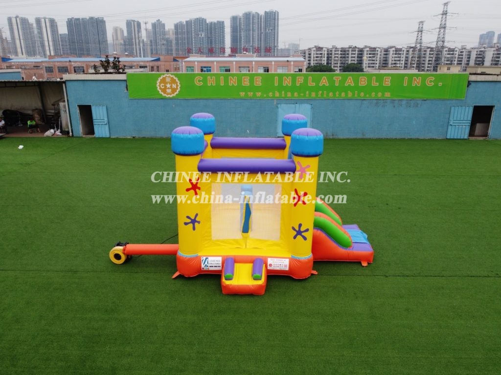 T5-004 Children’S Bouncy Castle With Slide Commercial Inflatable Combo