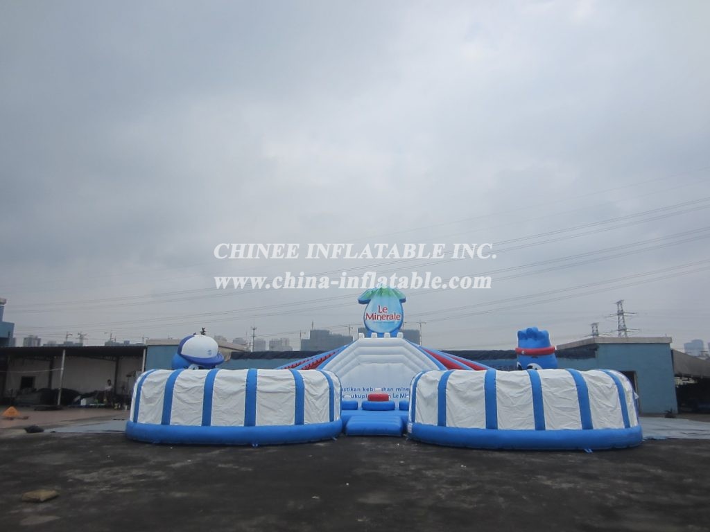 T7-512 White Inflatable Obstacles Courses