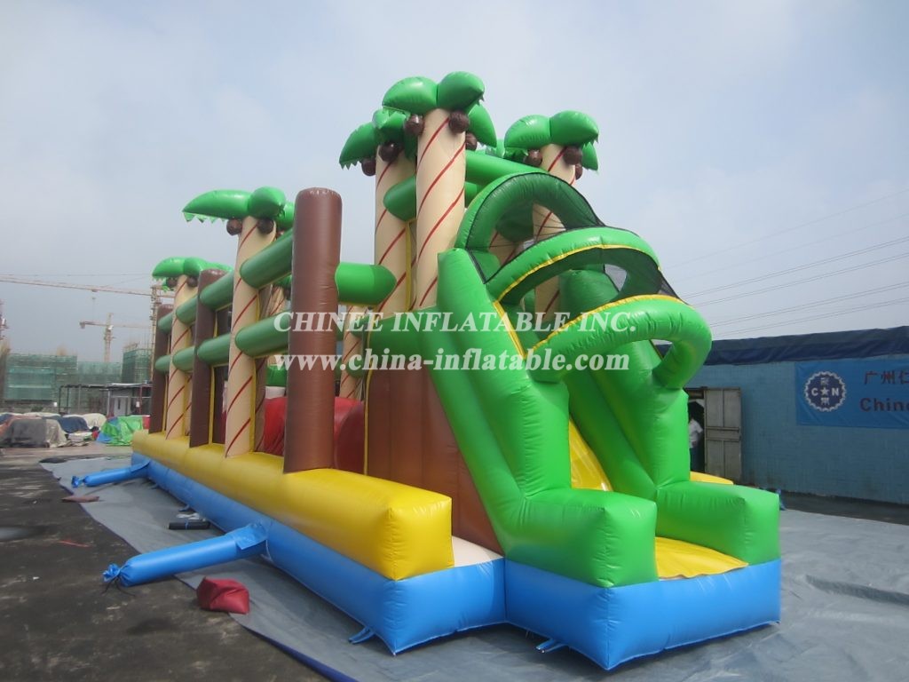 T7-511 Jungle Theme Inflatable Obstacles Courses