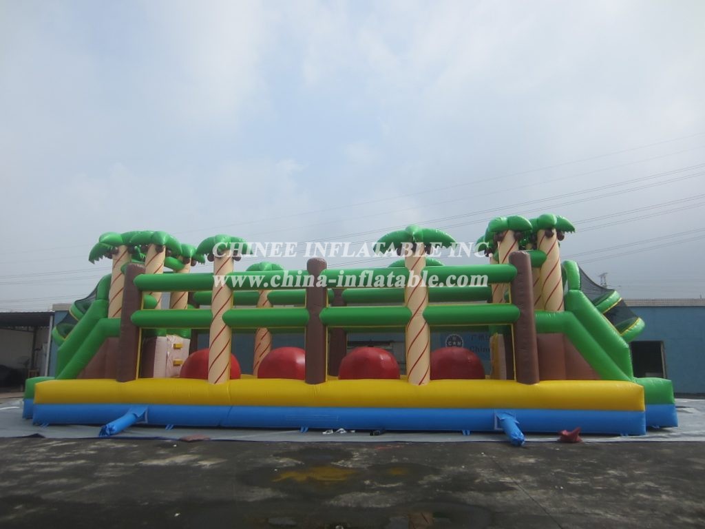 T7-511 Jungle Theme Inflatable Obstacles Courses