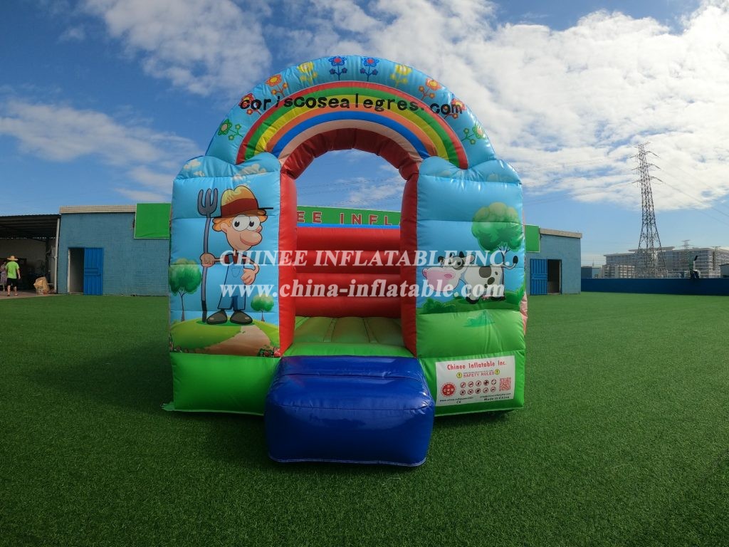 T2-5000 Rainbow Theme Inflatable Bouncer