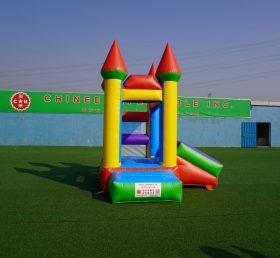 T2-3502 Small bouncy castle jumper with slide inflatable bouncer