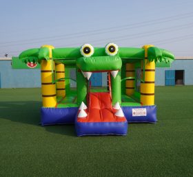 T2-3503 Kids Inflatable Bouncer Combo Crocodile Alligator Theme Combo