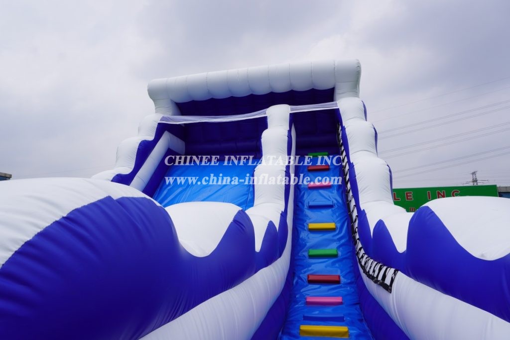 T8-3807 Inflatable Wave Slide Classic Slide For Pool Commerical Slide