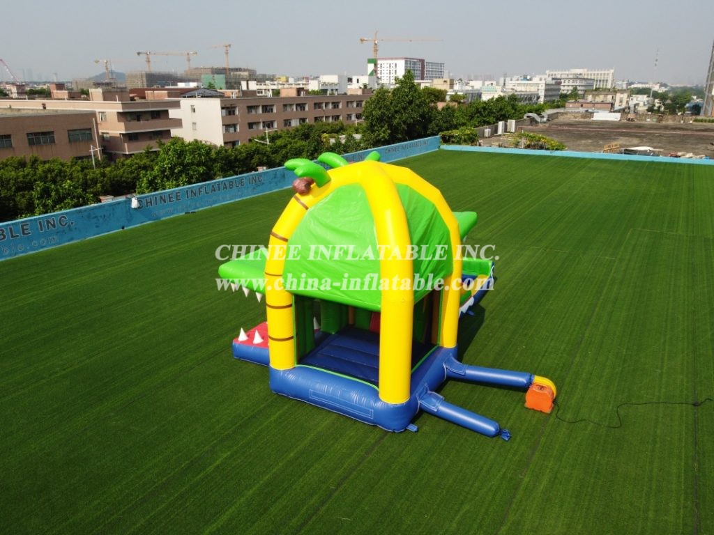 T8-3810 Crocodile Themed Combo With Slide Jungle Inflatable Water Slide