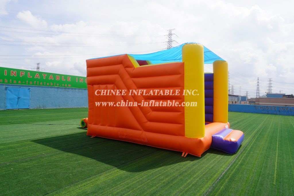 T2-3507 Colorful Inflatable Bouncy House With Slides Bouncy Castles With Roof