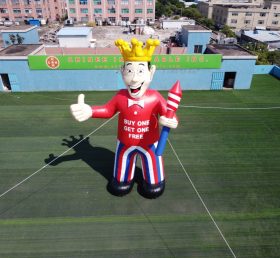 Cartoon2-380 Giant Advertising Inflatable Cartoon King Theme Promotional Character