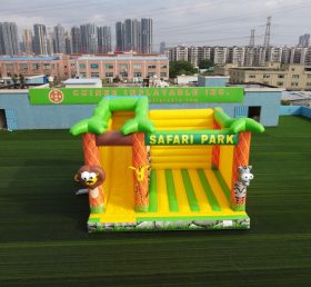 T5-694B Inflatable Safari Park Combo Bounce House With Slide