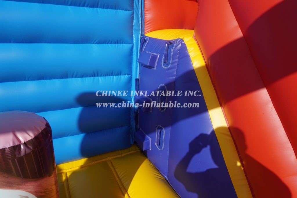 T2-3210C Roblox Themed Inflatable Bounce House With Slide