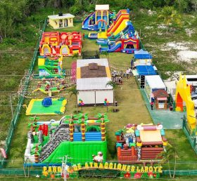 IS11-4018 Biggest Inflatable Zone Amusement Park Outdoor Playground