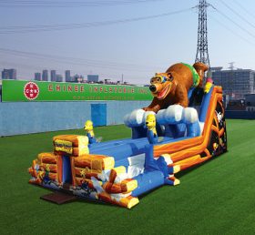 T8-1436 Bear Giant Inflatable Slide For Kids