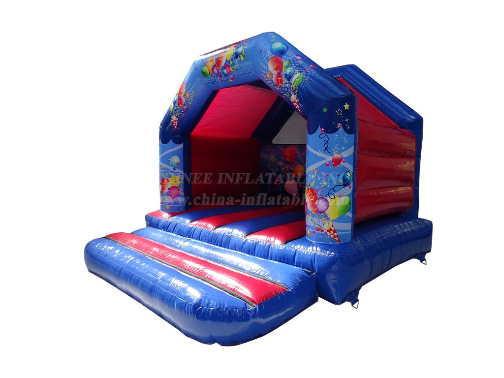 T2-4165 12X12Ft Blue & Red Party Bounce House
