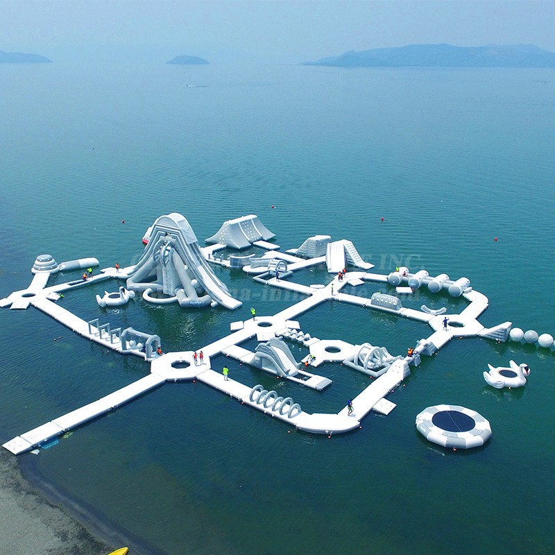 S160 Inflatable Water Park Aqua Park Water Island