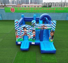 T2-4457 Paw Patrol Bouncy Castle With Slide