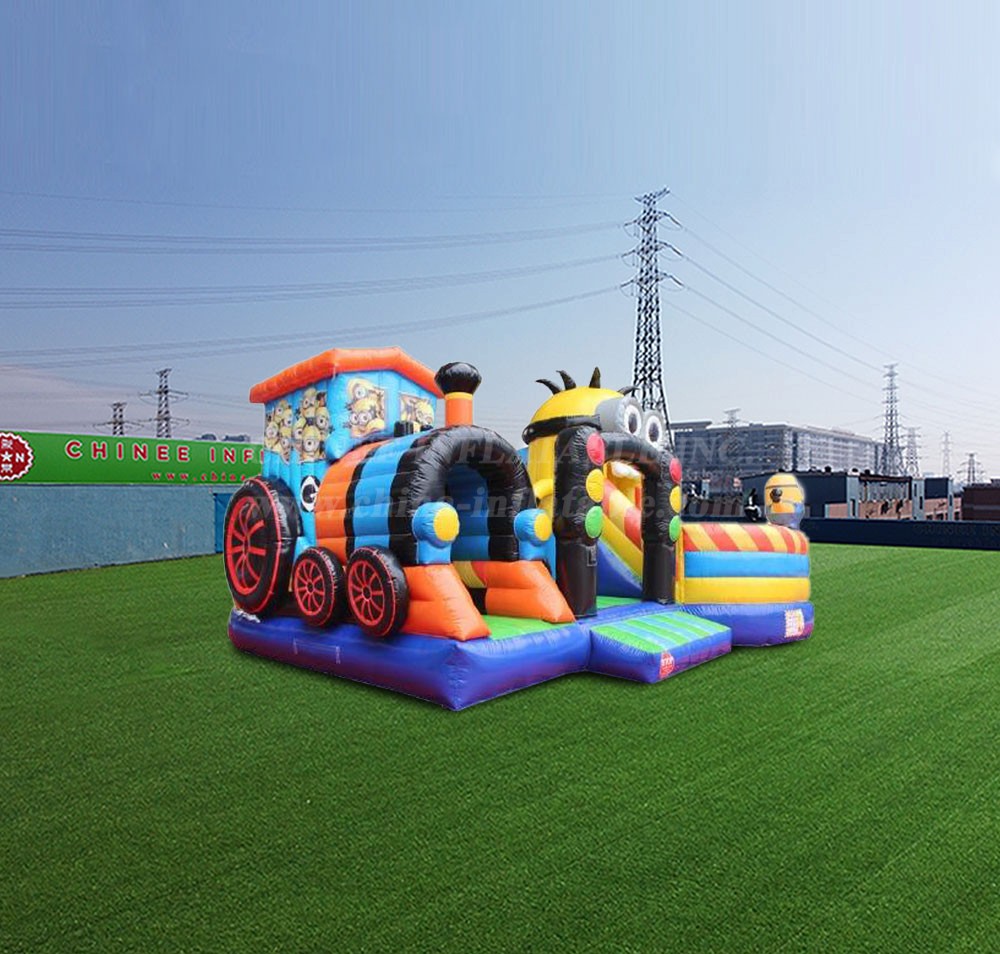 T6-860 Minions Inflatable Obstacle Course Playground