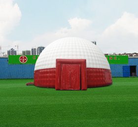 Tent1-4672 Red&Amp;White Dome Tents For Large-Scale Exhibitions