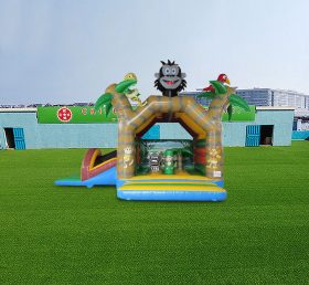 T2-4553 Jungle Bouncy Castle With Slide