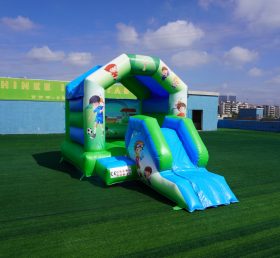 T2-2723K Football Theme Kids Bouncy Castle With Slide