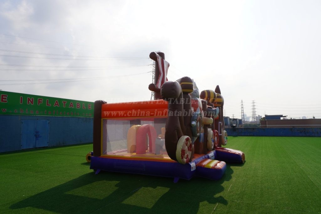 T2-3194 Pirate Ship Inflatable Playground