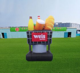 S4-731 Inflatable Shopping Cart Bread Food Model