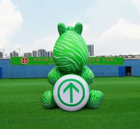 S4-780 Inflatable cartoon green fluid horse