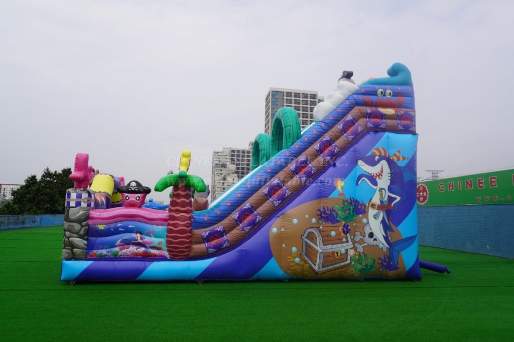 T8-4548 Pirate Inflatable Dry Slide