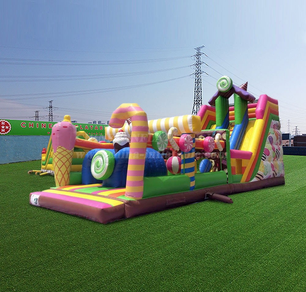 T8-4524 Candy Inflatable Dry Slide