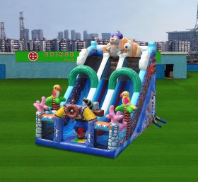T8-4548 Pirate Inflatable Dry Slide