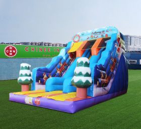 T8-4550 Santa Reindeer Inflatable Slide