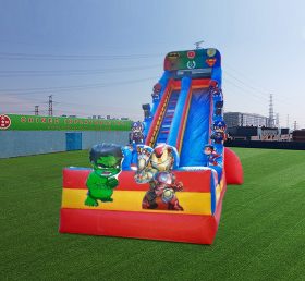 T8-4585 Infaltable Marvel Water Slide With Pool