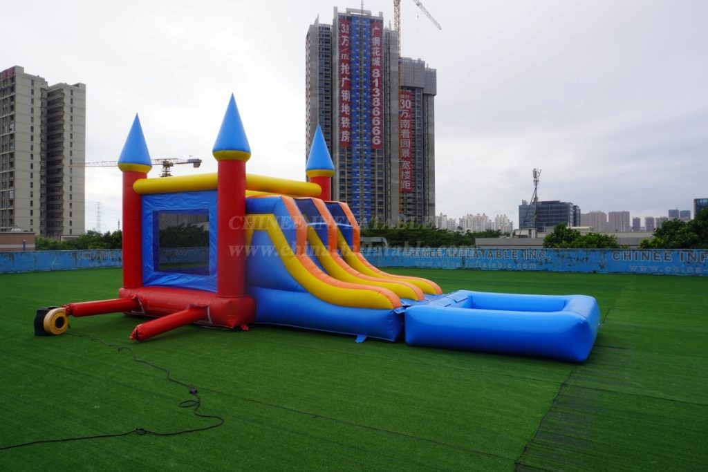 T2-8005 Inflatable Castle Slide & Pool