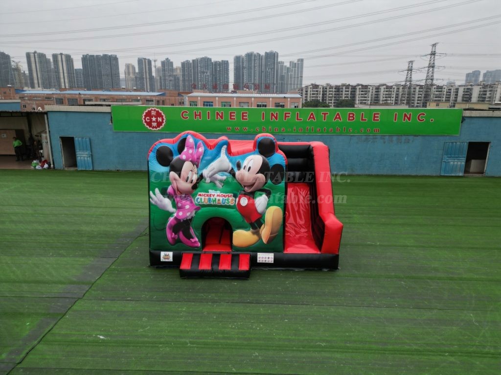 T2-4200B Disney themed bouncy castle with slide