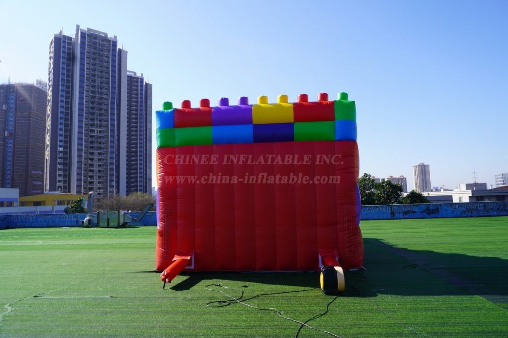 T8-5100B Lego theme inflatable slide